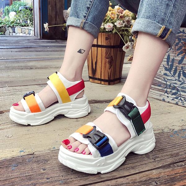 ladies sandals 2021 fashion women casual platform peep toe wedges shoes sandalias planas, Black
ladies sandals 2021 fashion women casual platform peep toe wedges shoes sandalias planas, Black