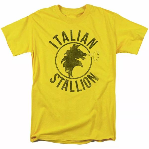rocky italian stallion horse t shirt mens licensed boxing movie balboa yellow, White;black
rocky italian stallion horse t shirt mens licensed boxing movie balboa yellow, White;black