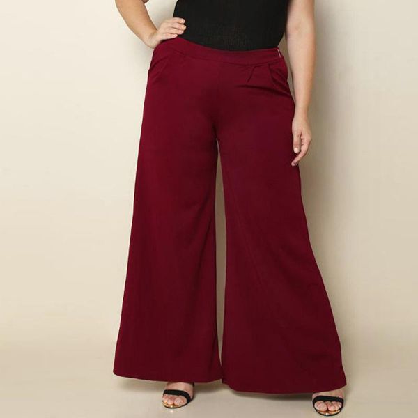 plus size pants fridayin autumn/spring women's stitching soild color trousers elastic waist spliced striped yellow wide leg, Black
plus size pants fridayin autumn/spring women's stitching soild color trousers elastic waist spliced striped yellow wide leg, Black
