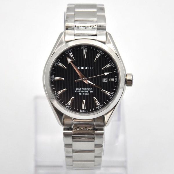wristwatches 41mm mens watch black dial nh35 miyota8215 automatic movement waterproof luminous sapphire glass 316 ss case bands, Slivery;brown
wristwatches 41mm mens watch black dial nh35 miyota8215 automatic movement waterproof luminous sapphire glass 316 ss case bands, Slivery;brown