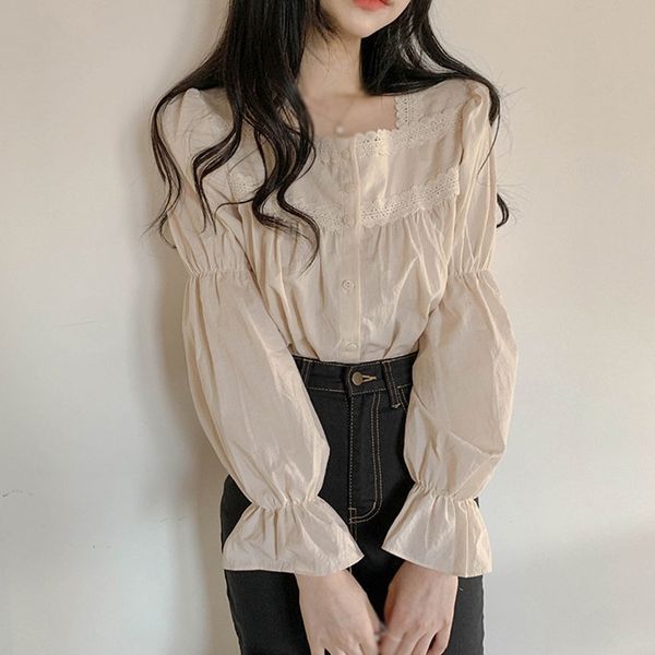 women fashion long sleeve blouses female shirt casual blouses women clothing x0521, White
women fashion long sleeve blouses female shirt casual blouses women clothing x0521, White