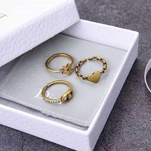 70% off outlet online letter star love living three piece fashion ring jewelry, Silver
70% off outlet online letter star love living three piece fashion ring jewelry, Silver