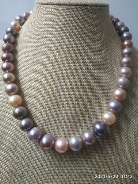 fine pearls chain huge gorgeous 12-13mm south sea round pink deep purple pearl necklace 18inch 14k, Silver
fine pearls chain huge gorgeous 12-13mm south sea round pink deep purple pearl necklace 18inch 14k, Silver