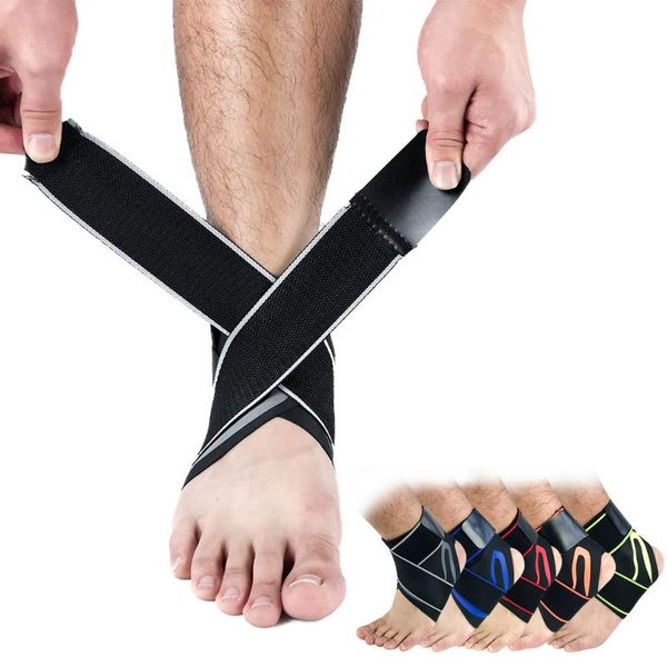 ankle support brace running anti sprain foot cover sports safety pressurized basketball injured protective bandage 1pc, Blue;black
ankle support brace running anti sprain foot cover sports safety pressurized basketball injured protective bandage 1pc, Blue;black