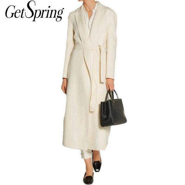 getspring women coat wool coats turn-down collar bandage white long plus size winter woolen jacket vintage fashion 210601, Black
getspring women coat wool coats turn-down collar bandage white long plus size winter woolen jacket vintage fashion 210601, Black