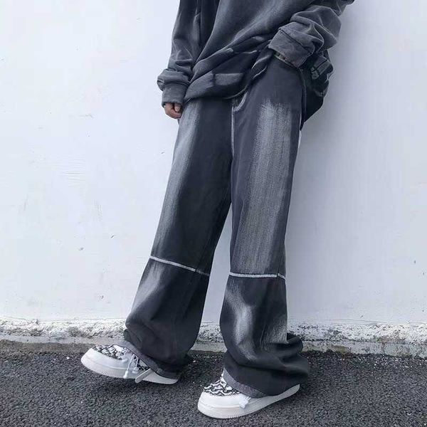 men's jeans rua retro lavado gradiente denim dos homens inverno harajuku zper em linha reta baggy casual hip hop calas soltas bh3q sftr, Blue
men's jeans rua retro lavado gradiente denim dos homens inverno harajuku zper em linha reta baggy casual hip hop calas soltas bh3q sftr, Blue