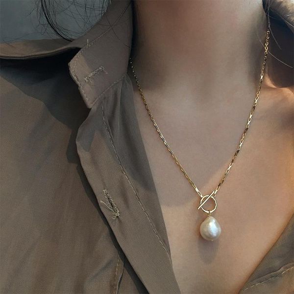 pendant necklaces minar elegant natural freshwater pearl necklace for women big baroque toggle clasp circle chokers gifts, Silver
pendant necklaces minar elegant natural freshwater pearl necklace for women big baroque toggle clasp circle chokers gifts, Silver