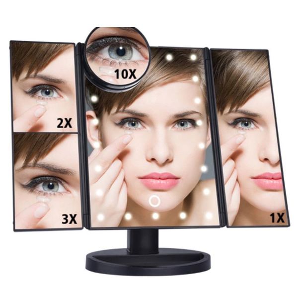 compact mirrors makeup mirror led touch screen 22 light table deskmagnifying vanity 3 folding adjustable xa82t
compact mirrors makeup mirror led touch screen 22 light table deskmagnifying vanity 3 folding adjustable xa82t