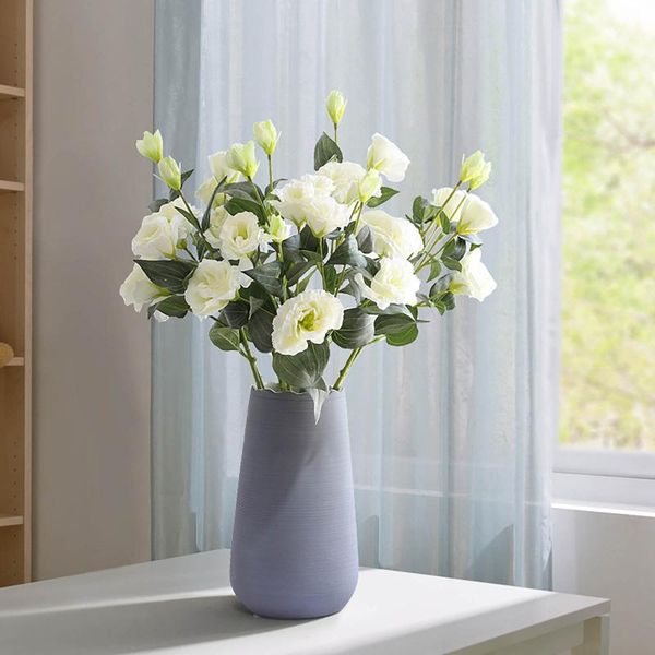 decorative flowers & wreaths 4 flower heads white lisianthus artificial silk home table decor pography floral floristry supplies
decorative flowers & wreaths 4 flower heads white lisianthus artificial silk home table decor pography floral floristry supplies