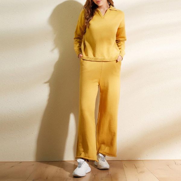 women's two piece pants -neck wide leg knitwear suits pullover loose elegant set female solid fashion autumn winter sweater, White
women's two piece pants -neck wide leg knitwear suits pullover loose elegant set female solid fashion autumn winter sweater, White