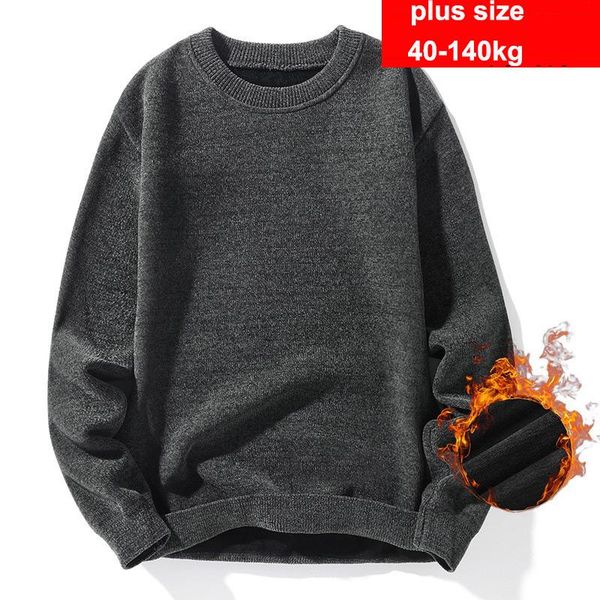 men's sweaters plus size 6xl 8xl sweater men winter fleece lined thermal knitting bottoming shirt velvet thicken inner wear top, White;black
men's sweaters plus size 6xl 8xl sweater men winter fleece lined thermal knitting bottoming shirt velvet thicken inner wear top, White;black