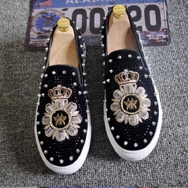 dress shoes brand rivet for men leather loafers shoe with thick low rivets,casual board zapatos sapatos 1a4, Black
dress shoes brand rivet for men leather loafers shoe with thick low rivets,casual board zapatos sapatos 1a4, Black