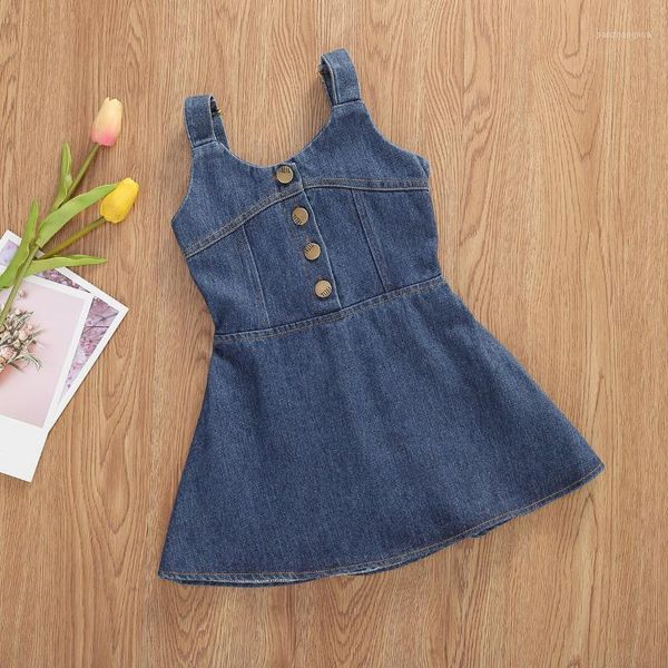 girl's dresses 2-7y toddler kid girls denim dress summer sleeveless ruffles blue for holiday beach overalls children costumes1, Red;yellow
girl's dresses 2-7y toddler kid girls denim dress summer sleeveless ruffles blue for holiday beach overalls children costumes1, Red;yellow