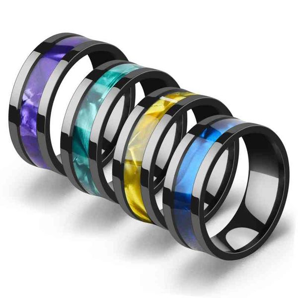 bxzyrt 8mm multicolor ring stainless steel women s shell fashion titanium for women men wholesale jewelry, Silver
bxzyrt 8mm multicolor ring stainless steel women s shell fashion titanium for women men wholesale jewelry, Silver