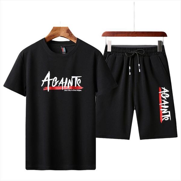 running leisure summer clothes sportswear mens tracksuit two piece set t shirt shorts track clothing male sweatsuit sports suits, Gray 
running leisure summer clothes sportswear mens tracksuit two piece set t shirt shorts track clothing male sweatsuit sports suits, Gray