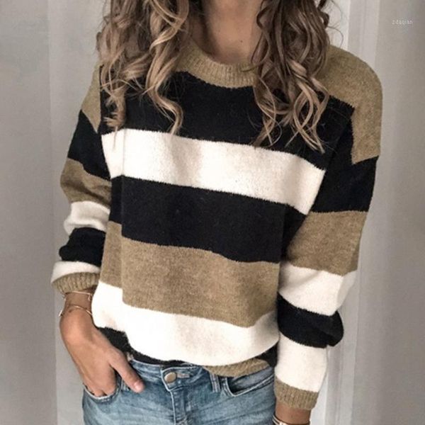 knit women sweater autumn winter 2021 long sleeve striped jumper loose warm pullover femme clothes dr2277 women's sweaters, White;black
knit women sweater autumn winter 2021 long sleeve striped jumper loose warm pullover femme clothes dr2277 women's sweaters, White;black