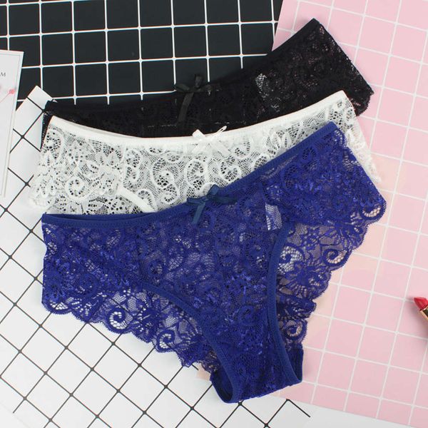 hollow out lace underwear women's middle waist breathable seductive briefs, Black;pink
hollow out lace underwear women's middle waist breathable seductive briefs, Black;pink