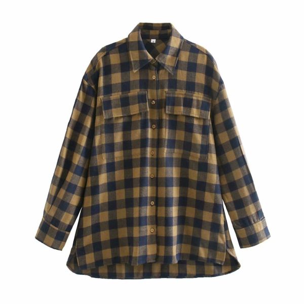 vintage woman loose plaid patchwork blouses spring fashion laides soft oversized shirt female casual pocket blouse 210515, White
vintage woman loose plaid patchwork blouses spring fashion laides soft oversized shirt female casual pocket blouse 210515, White