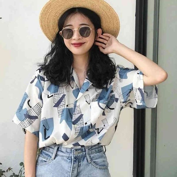 lucyever fashion printed turn down callor shirts women casual loose short sleeve blouse woman summer vintage streetwear ladies 210521, White
lucyever fashion printed turn down callor shirts women casual loose short sleeve blouse woman summer vintage streetwear ladies 210521, White