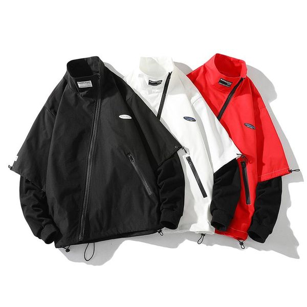 men's jackets men hooded japan style pullover white black spring autumn jacket streetwear bomber clothes fake 2 pcs oversize 6xl, Black;brown
men's jackets men hooded japan style pullover white black spring autumn jacket streetwear bomber clothes fake 2 pcs oversize 6xl, Black;brown