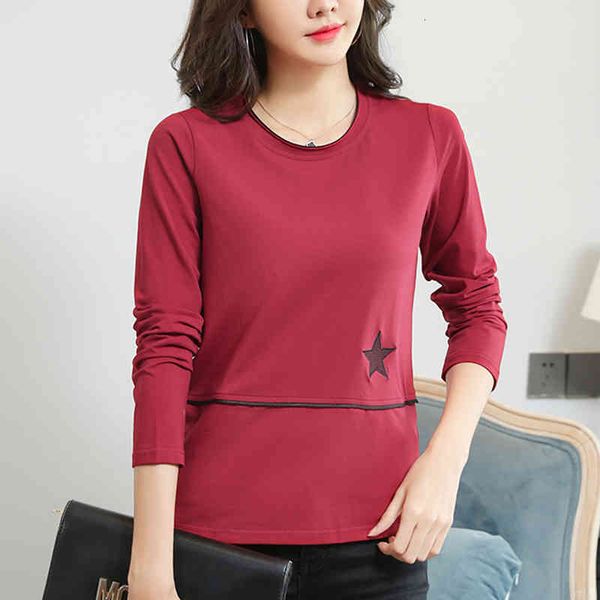 women's t-shirt shintimes embroidery geometric long sleeve fall t shirt women cotton korean fashion plus size woman clothes mzeq, White
women's t-shirt shintimes embroidery geometric long sleeve fall t shirt women cotton korean fashion plus size woman clothes mzeq, White