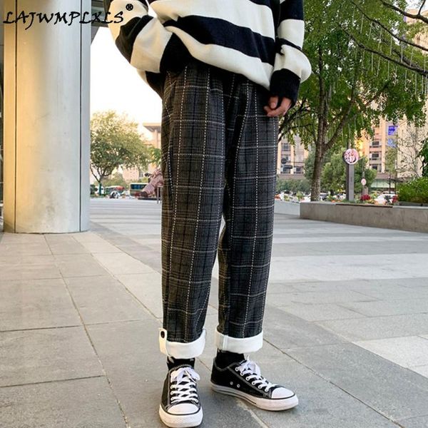 men's pants 2021 clothing men high-end casual plaid haroun pants/male loose straight harem women korean hip hop trousers, Black
men's pants 2021 clothing men high-end casual plaid haroun pants/male loose straight harem women korean hip hop trousers, Black