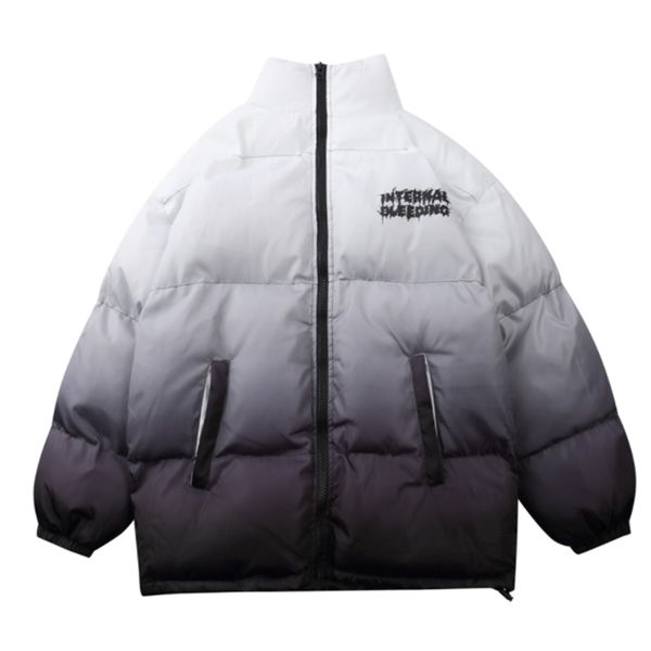 hip hop oversized jacket parka gradient streetwear mens harajuku cotton winter padded coat warm outwear blue 211129, Black
hip hop oversized jacket parka gradient streetwear mens harajuku cotton winter padded coat warm outwear blue 211129, Black