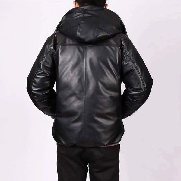 avfly read h88 description super warm mens genuine sheep leather 90% duck feather thick down jacket men's & faux, Black
avfly read h88 description super warm mens genuine sheep leather 90% duck feather thick down jacket men's & faux, Black
