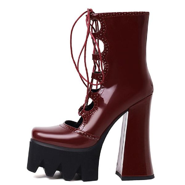 fashion summer boots for women lace up ankle platform block heels black red lace-up party fetish shoes ladies
fashion summer boots for women lace up ankle platform block heels black red lace-up party fetish shoes ladies