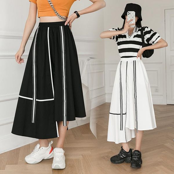 skirts 2021 fashion women hit color striped long high elastic waist skirt streetwear summer irregular, Black
skirts 2021 fashion women hit color striped long high elastic waist skirt streetwear summer irregular, Black