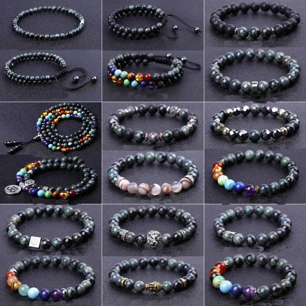 beaded, strands 7 chakra natural stone bracelets for women men couple gifts green rock beaded strand kambaba jaspers yoga bracelet punk 4-10, Black
beaded, strands 7 chakra natural stone bracelets for women men couple gifts green rock beaded strand kambaba jaspers yoga bracelet punk 4-10, Black