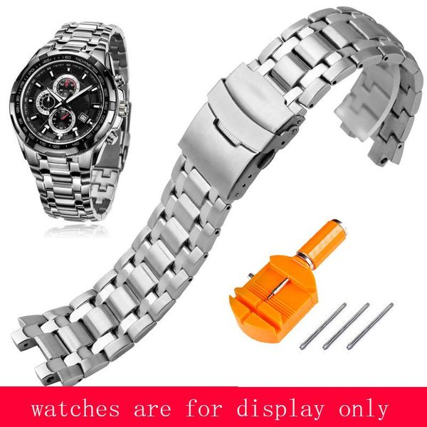watch bands yopo solid stainless steel band silver bracelet replacement metal strap for 5118 ef-539d men's sports chain, Black;brown
watch bands yopo solid stainless steel band silver bracelet replacement metal strap for 5118 ef-539d men's sports chain, Black;brown