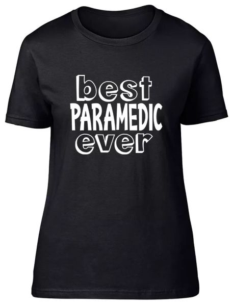 paramedic ever fitted womens ladies t shirt, White;black
paramedic ever fitted womens ladies t shirt, White;black
