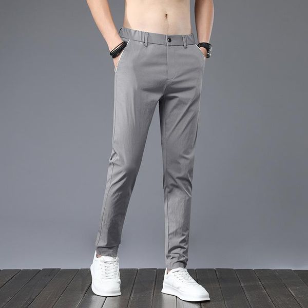 arrival men's pant spring summer breathable solid color mid straight loose men trousers plus size pants, Black
arrival men's pant spring summer breathable solid color mid straight loose men trousers plus size pants, Black