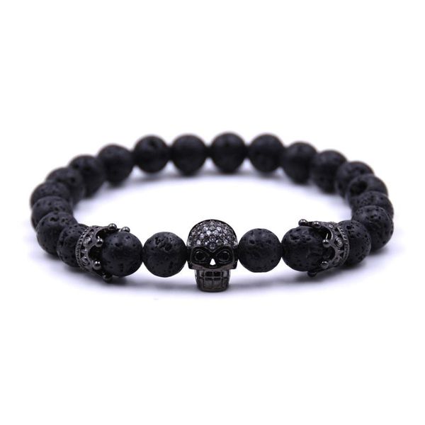 beaded, strands 2021 luxury glamour crown skull men's bracelet classic 8mm lava stone yoga black jewelry gift
beaded, strands 2021 luxury glamour crown skull men's bracelet classic 8mm lava stone yoga black jewelry gift