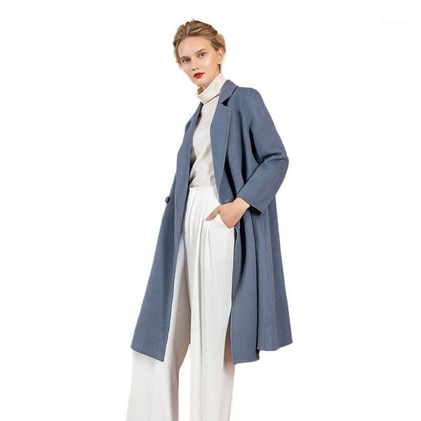 women's wool & blends lady fashion cashmere coat winter real long jackets thick warm luxury outerwear clothing s8741, Black
women's wool & blends lady fashion cashmere coat winter real long jackets thick warm luxury outerwear clothing s8741, Black