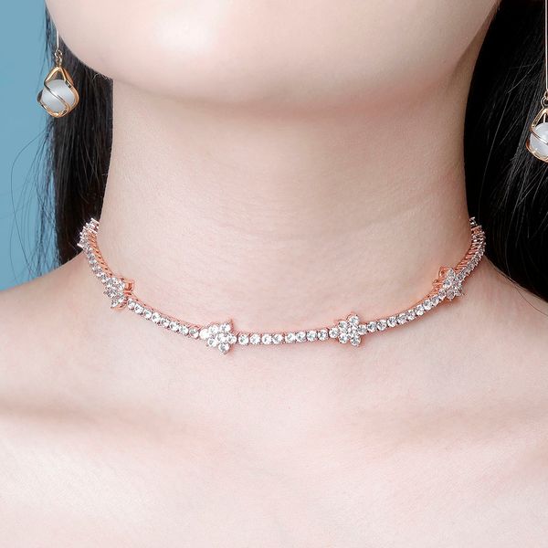 new fashion 5mm tennis chain flower choker chain necklace iced out cubic zirconia bling hip hop charm jewelry gift for women x0509, Black
new fashion 5mm tennis chain flower choker chain necklace iced out cubic zirconia bling hip hop charm jewelry gift for women x0509, Black