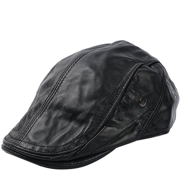 berets men's leather baseball cap brand style sheep beret sboy belt hunting gatsby black caps hats, Blue;gray
berets men's leather baseball cap brand style sheep beret sboy belt hunting gatsby black caps hats, Blue;gray