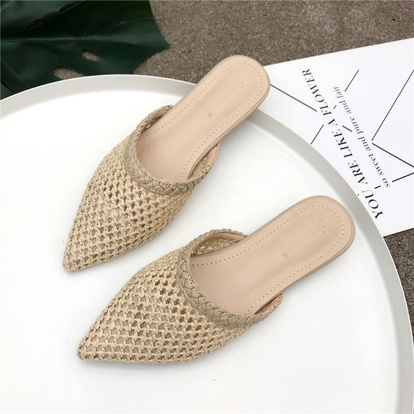 slippers women summer shoes cane hollow soft outside slides sandals beach flats low heeled black beige brown ifty
slippers women summer shoes cane hollow soft outside slides sandals beach flats low heeled black beige brown ifty