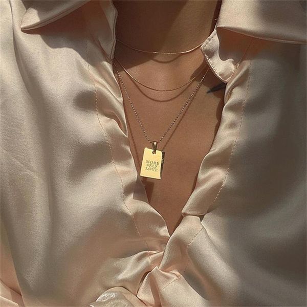 pendant necklaces 2021 stylish hiphop personal engraved letter message square necklace beads chain stainless steel gold, Silver
pendant necklaces 2021 stylish hiphop personal engraved letter message square necklace beads chain stainless steel gold, Silver