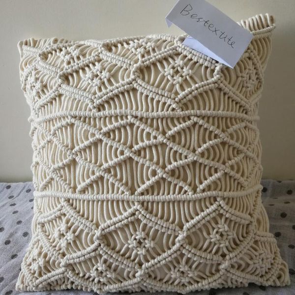 decorative macrame pillow cover handmade cotton boho cushion customized size cushion/decorative
decorative macrame pillow cover handmade cotton boho cushion customized size cushion/decorative