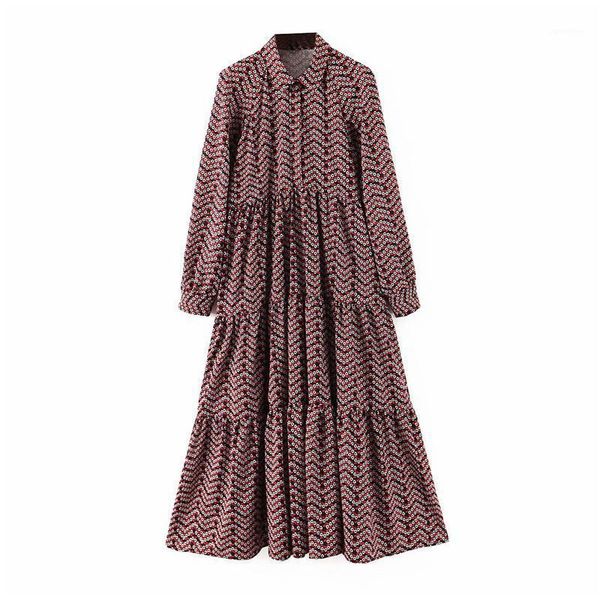 casual dresses vintage floral pattern print midi dress women 2021 lapel long sleeve female fashion mid calf vestidos, Black;gray
casual dresses vintage floral pattern print midi dress women 2021 lapel long sleeve female fashion mid calf vestidos, Black;gray