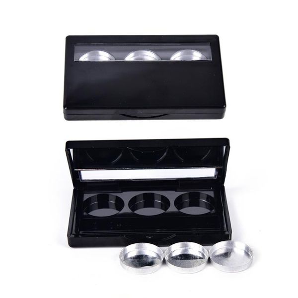 eye shadow black empty 3 round grid eyeshadow lipstick powder box case cosmetic packing+3pcs palette diy
eye shadow black empty 3 round grid eyeshadow lipstick powder box case cosmetic packing+3pcs palette diy