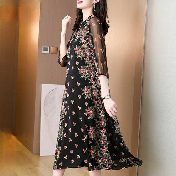 2021summer long dress large swing high-end affordable luxury ethnic print chiffon casual dresses, Black;gray
2021summer long dress large swing high-end affordable luxury ethnic print chiffon casual dresses, Black;gray