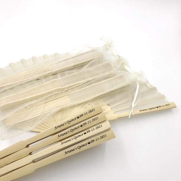party favor wedding fan, organza-wrapped hand fan with screen-printed logo to personalize bride and groom names
party favor wedding fan, organza-wrapped hand fan with screen-printed logo to personalize bride and groom names