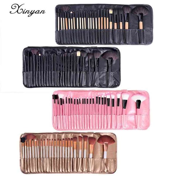 xinyan profession makeup brush set with bag powder foundation large eye shadow angled brow pink black brushes 24pcs 210331
xinyan profession makeup brush set with bag powder foundation large eye shadow angled brow pink black brushes 24pcs 210331