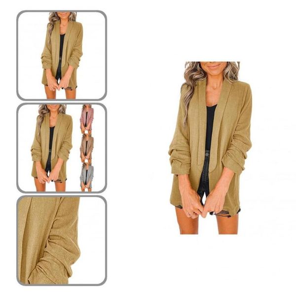 women's suits & blazers lapel stylish leisure women blazer quick dry loose for work, White;black
women's suits & blazers lapel stylish leisure women blazer quick dry loose for work, White;black