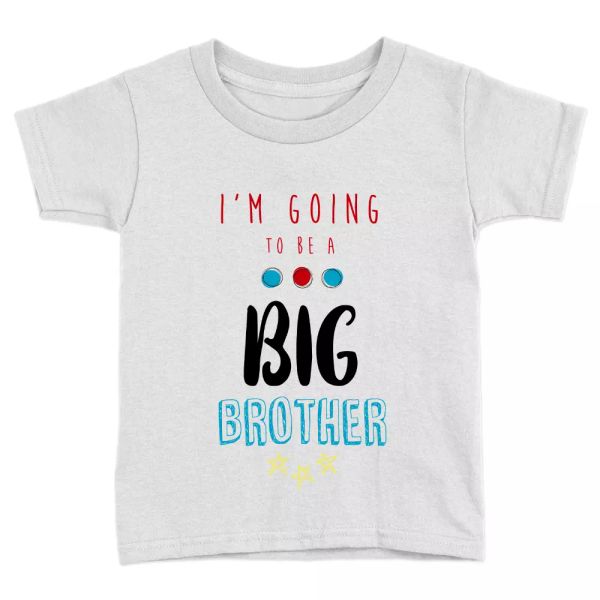 going to be a big brother kids t-shirt new brother gift cute present top, White;black
going to be a big brother kids t-shirt new brother gift cute present top, White;black