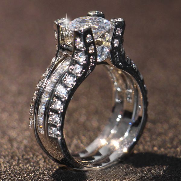 size 5-10 retro vintage jewelry 10kt white gold filled round cut z cz diamond gemstones women wedding bridal ring set for lovers' gift, Slivery;golden
size 5-10 retro vintage jewelry 10kt white gold filled round cut z cz diamond gemstones women wedding bridal ring set for lovers' gift, Slivery;golden