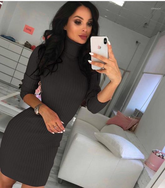 spring winter warm sweater dress women slim bodycon female turtleneck long sleeve knitted vestidos, Black;gray
spring winter warm sweater dress women slim bodycon female turtleneck long sleeve knitted vestidos, Black;gray